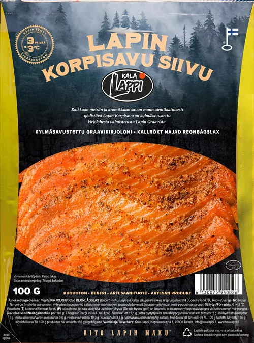 Lapin korpisavu - Pakkaus
